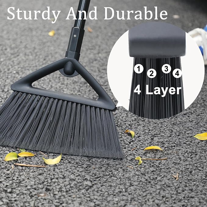 4PCS Heavy Duty Angle Broom, Long Pole Brooms - Image 4