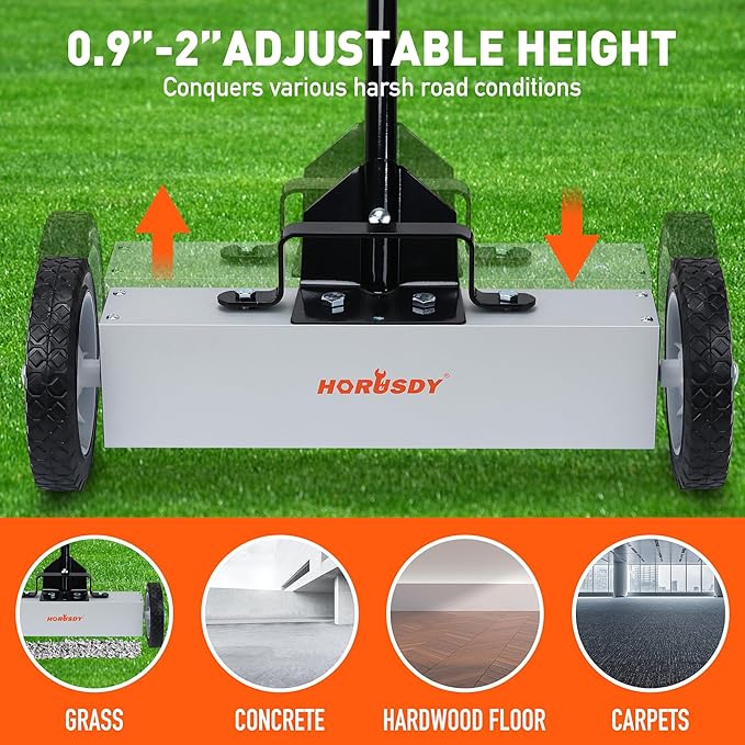 HORUSDY 18-Inch Rolling Magnetic Sweeper - Image 5