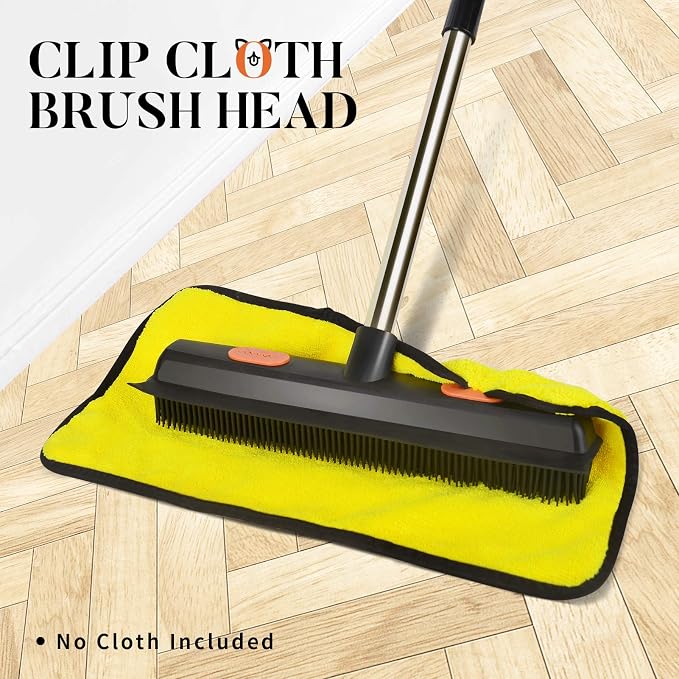 Conliwell Rubber Broom Carpet Rake - Image 6