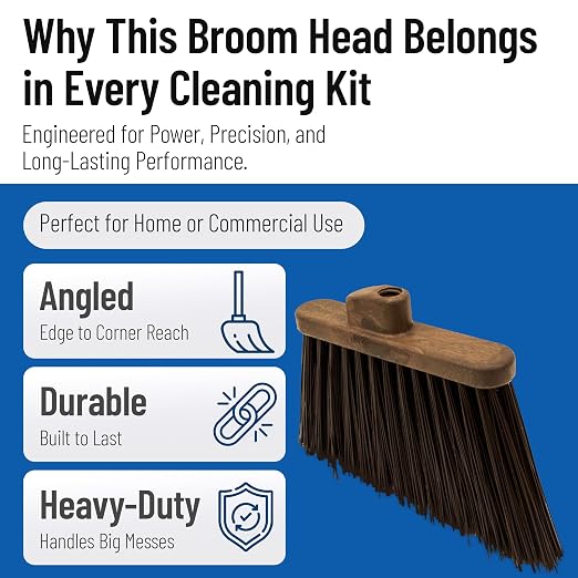 SPARTA Plastic Broom Head, Un-Flagged - Image 3