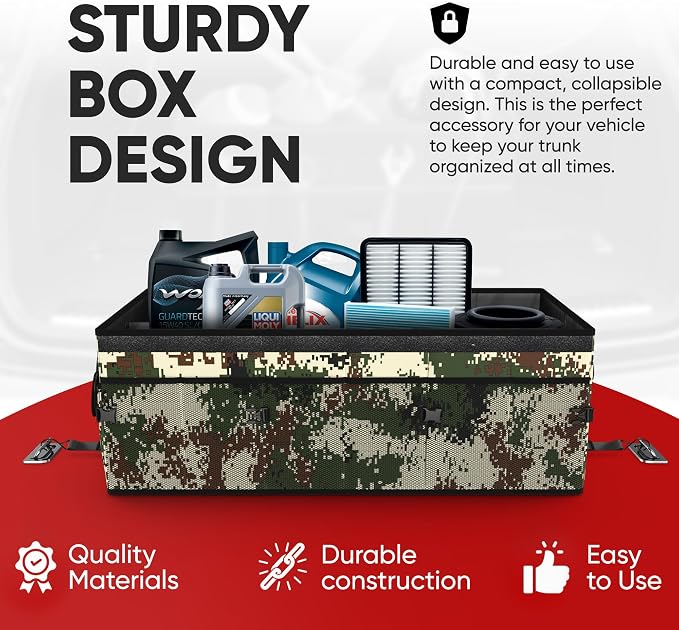 FORTEM Trunk Organizer For SUV Car Trunk Organizer, Foldable Storage, Car - Image 7