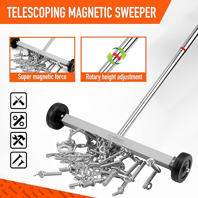 HORUSDY 17-Inch Rolling Magnetic Sweeper - Image 4