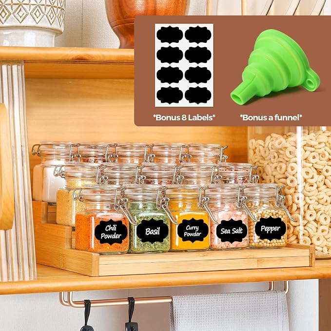 ComSaf 4 oz Glass Jars with Lid, Spice Jars, Small Mason Jar, Canning Jar - Image 4