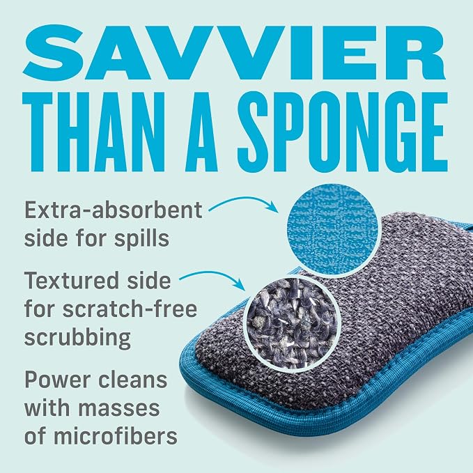 E-Cloth Washing Up Pad, Premium Microfiber Non-Scratch Kitchen Dish Scrubber - Image 8
