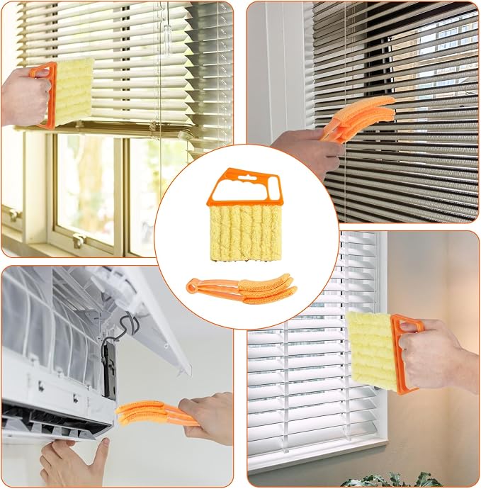10-Pack Window Blind Cleaner Set: Includes 1× 7-Finger Detail Brush, 1× Shutter - Image 7