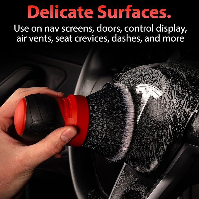 Adam's Polishes Large Multi-Purpose Detailing Brush Car Cleaning Brush Nylon - Image 7