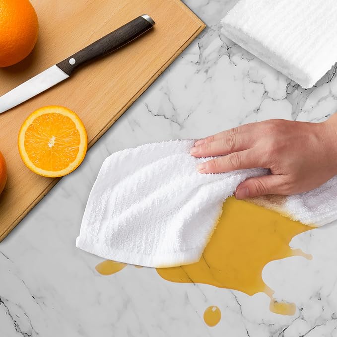 Avalon Towels Ribbed Bar Mop Towels Size 16"x19" – Absorbent and Durable - Image 2