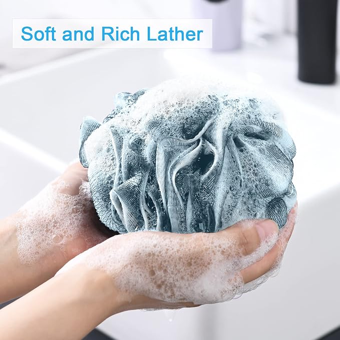 AmazerBath Bath Shower Loofah Sponge 60g/PCS Bath Sponges - Image 2