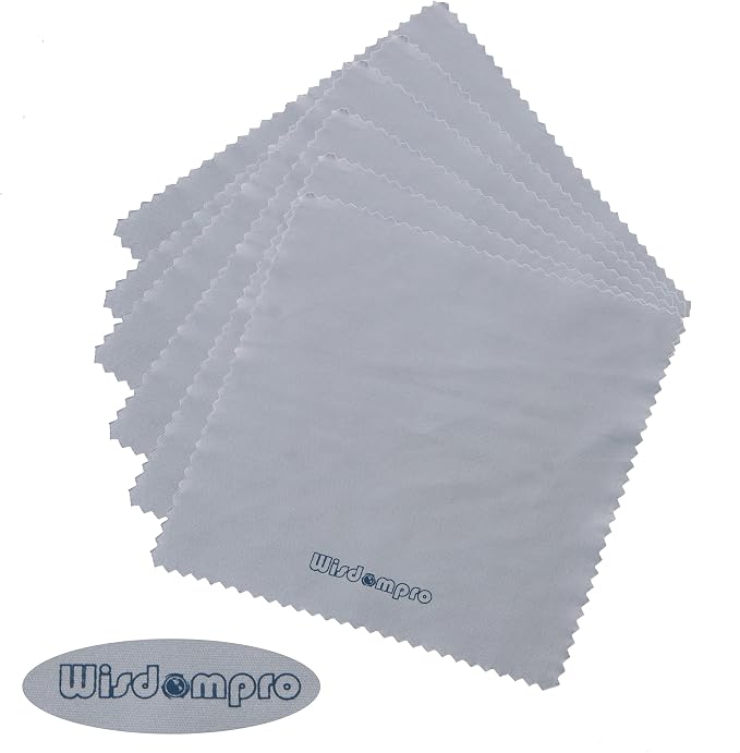 Wisdompro 12-Pack 4.75 x 4.75 Inches Microfiber Cleaning Cloth - Image 2
