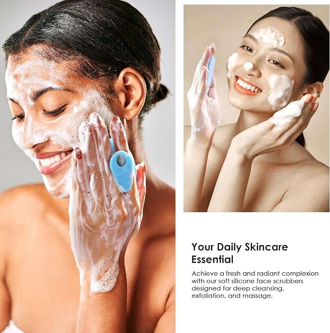 4 Pack INNERNEED Silicone Face Scrubber - Image 5