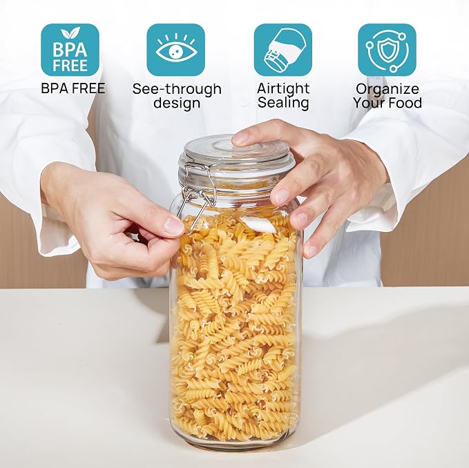 Vtopmart 78oz Glass Food Storage Jars - Image 7