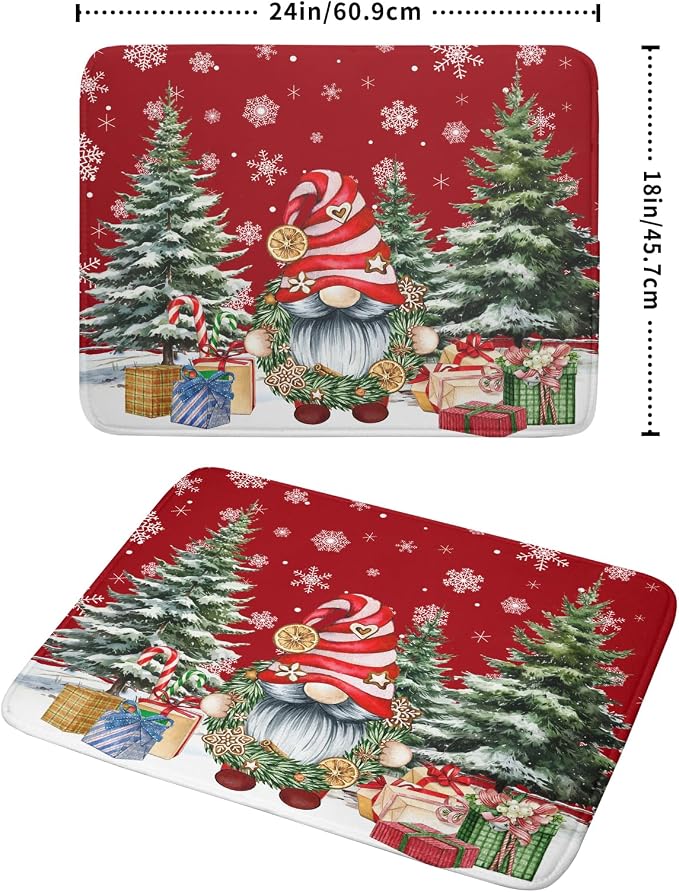 Christmas Dish Drying Mat for Kitchen Counter, Merry Christmas Dish Drying Mat - Image 2