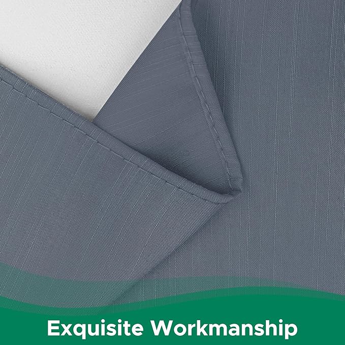 Biscaynebay Wrap Around Bed Skirts for King & Cal King Beds 16" Drop, Dark Grey Adjustable Elastic Dust Ruffles Easy Fit Wrinkle & Fade Resistant Silky Luxurious Fabric Solid Machine Washable