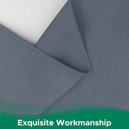 Biscaynebay Wrap Around Bed Skirts for Full & Full XL Beds 15" Drop, Dark Grey Adjustable Elastic Dust Ruffles Easy Fit Wrinkle & Fade Resistant Silky Luxurious Fabric Machine Washable