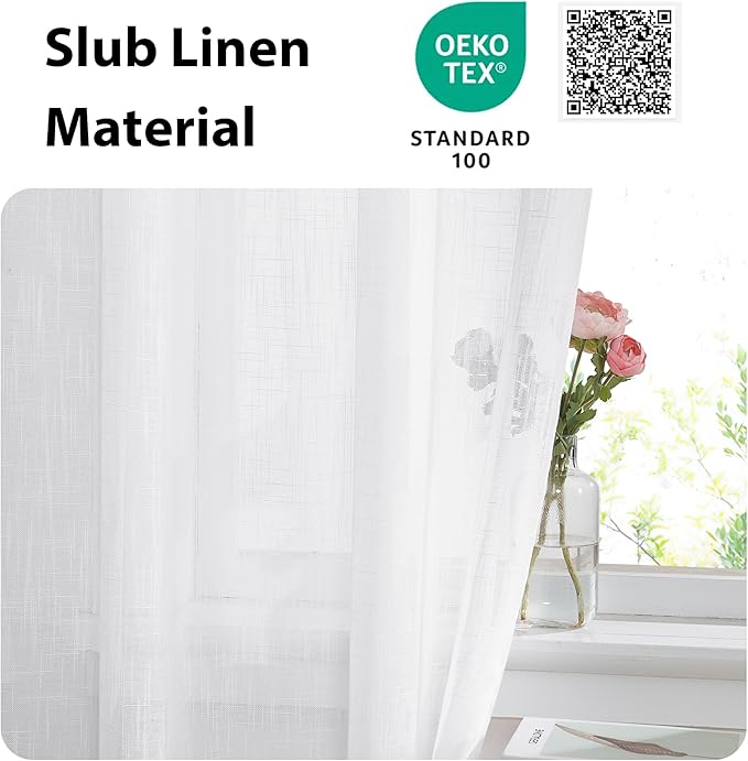 NICETOWN Linen Textured Door Curtain - Image 4