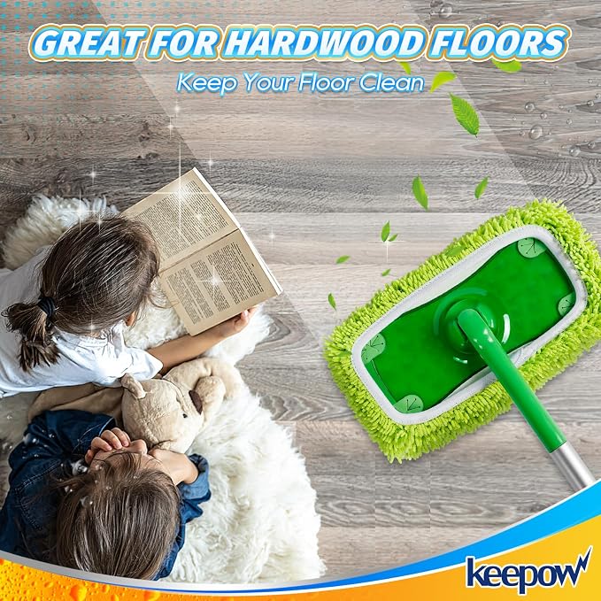 KEEPOW Reusable Microfiber Mop Pads Compatible - Image 6