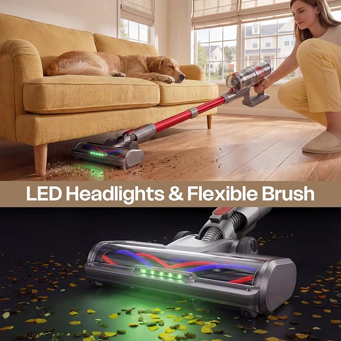 Cordless Vacuum Cleaner, 600W/50KPA, Stick Vacuum - Image 4