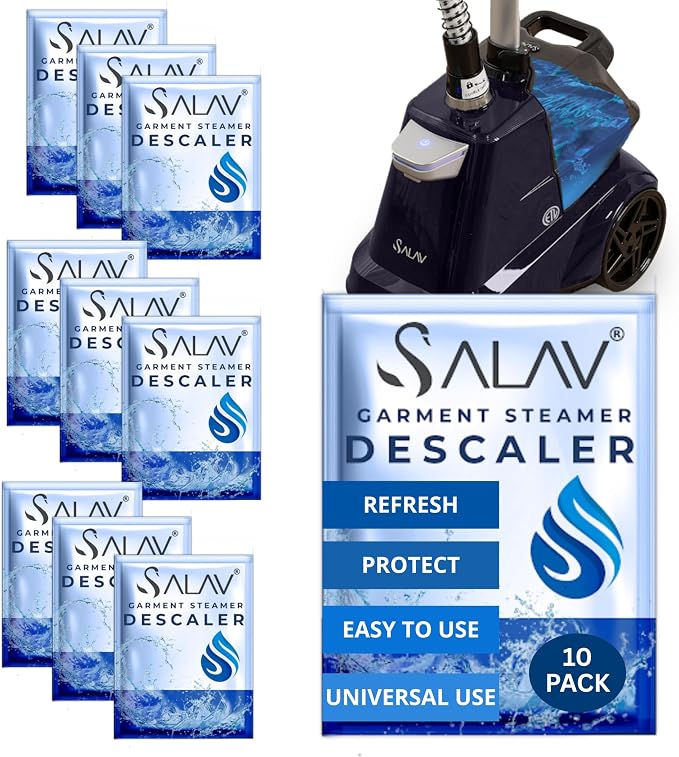 Garment Steamer Descaling Solution Decalcifier Packets by SALAV
