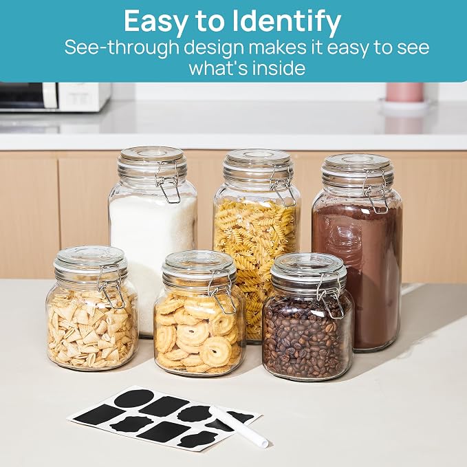 Vtopmart 78oz Glass Food Storage Jars - Image 6