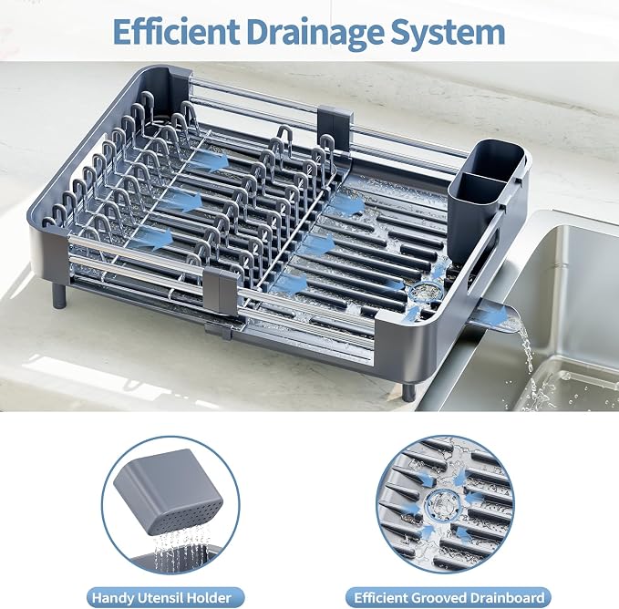 Dish Racks for Kitchen Counter, Dish Drying Rack - Image 6