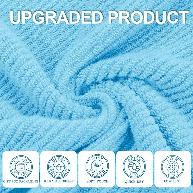 VOOVA & MOVAS Ocean Blue Towels - Image 2
