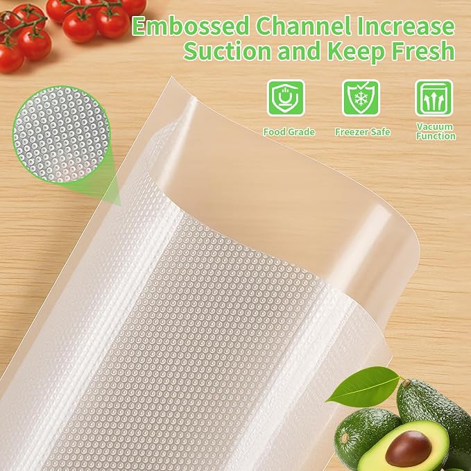 MakMeFre 8” x 150’ Vacuum Sealer Bags Rolls - Image 5