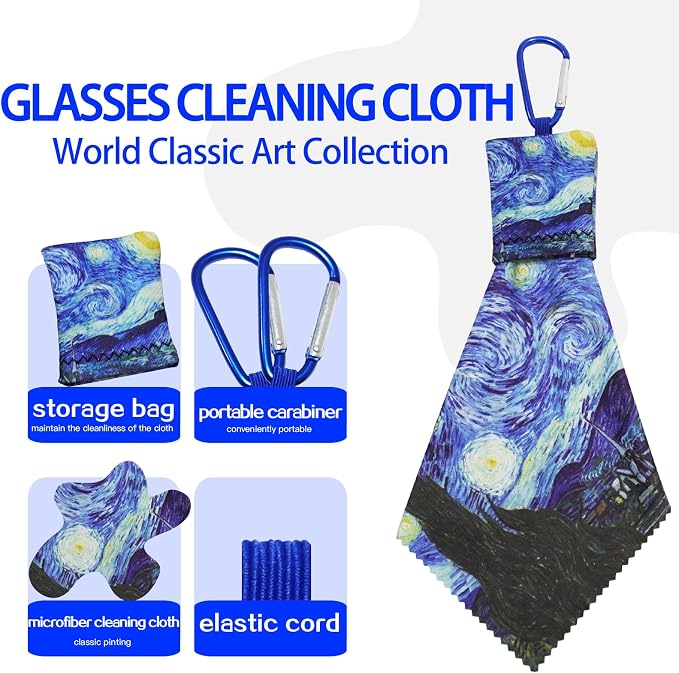 4Pcs Glasses Cleaning Cloth, Microfiber Cleaning Cloths, Lens Cleaning Cloth - Image 3
