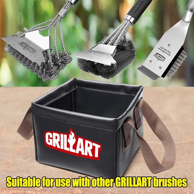 GRILLART Grill Brush Bristle Free, Soak Basin, Perfect Partner - Image 4