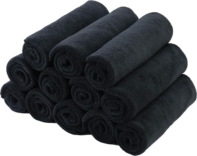 POLYTE Premium Microfiber Cleaning Towel, 16 x 16 in, 12 Pack - Image 5