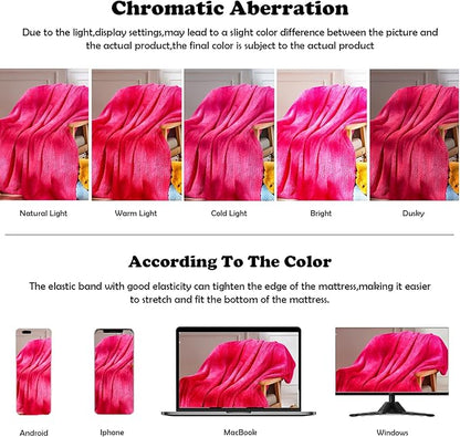 NEWCOSPLAY Super Soft Queen Blanket Dark Rose Red Premium Silky Flannel Fleece Leaves Pattern Lightweight Bed Blanket All Season Use (Dark Rose Red, Queen(90"x90"))