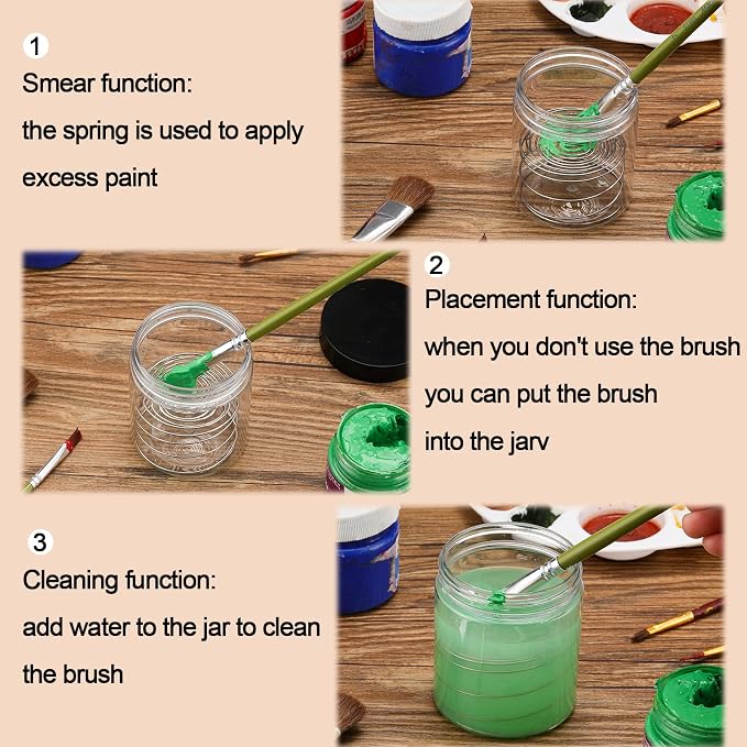 Honeydak 2 Pcs Paint Brush Cleaner - Image 6