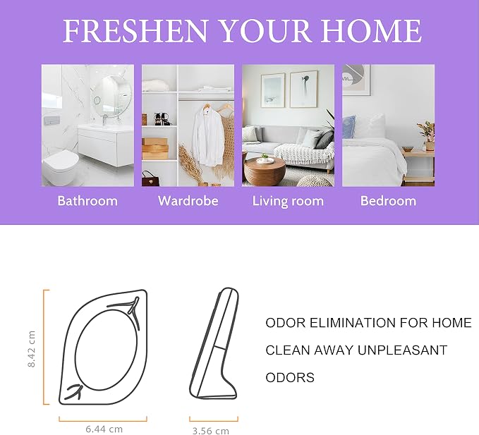 Air Freshener for Home, 4 Pack, Odor Eliminator for Small Area Closets Bathroom - Image 2