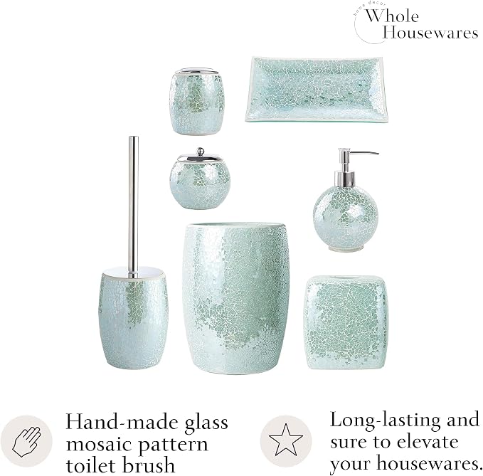WHOLE HOUSEWARES Modern Toilet Brush Set - Image 2