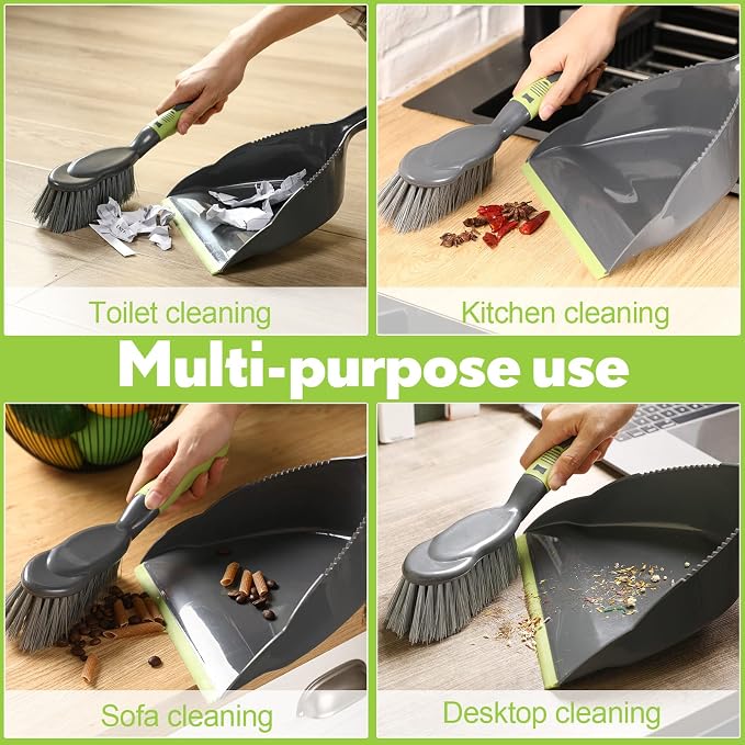 Zopeal 4 Set Dust Pan and Brush Set, Small Dustpan - Image 7