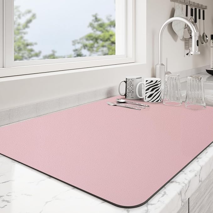 Dish Drying Mat for Kitchen Counter | Coffee Bar Mat for Countertops | Heat by Unknown