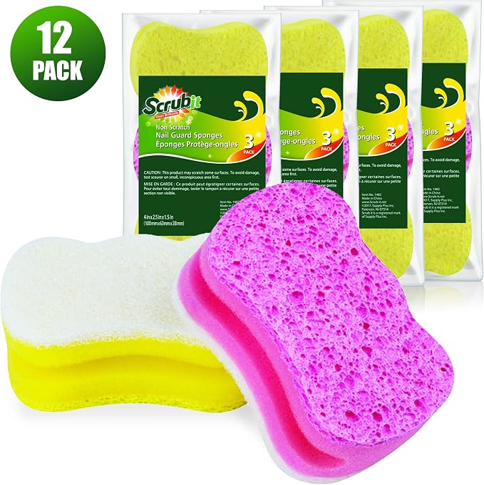 Scrub Sponge by Scrubit –Multipurpose Cellulose Cleaning Sponges - Image 4