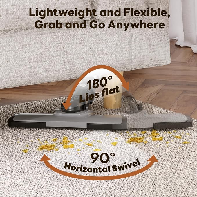 TECBOT Cordless Vacuum Cleaner, 12000 Pa Powerful Stick Vacuum - Image 4