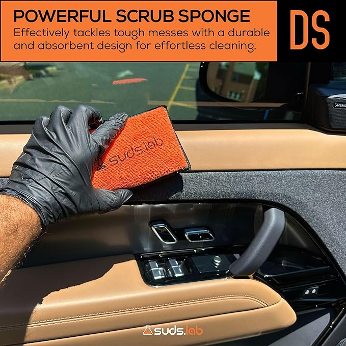 Suds Lab DS Microfiber Detailing Scrub Pad 3 Pack - Image 2