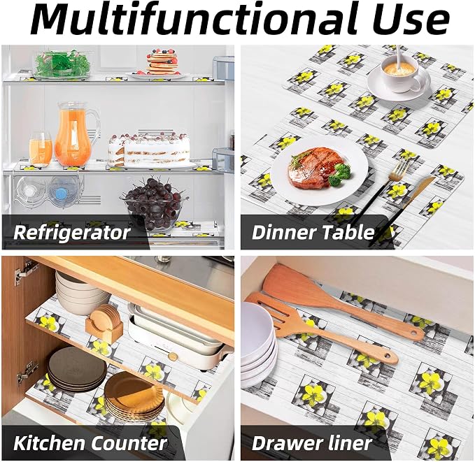 Shelf Liner 18" W x 384" L Long Non Adhesive Kitchen Drawer Liner, Waterproof - Image 9
