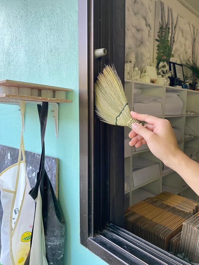 Small Whisk Broom9.5 Handheld Brush Whisks Away Dust, Dirt & Debris Brush Hanger - Image 8