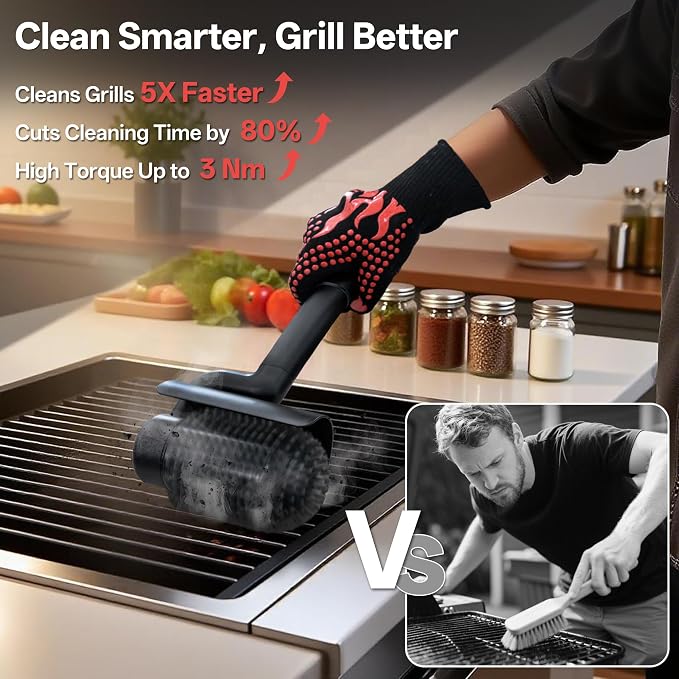 Electric Grill Brush, 800 RPM Grill Brush - Image 3