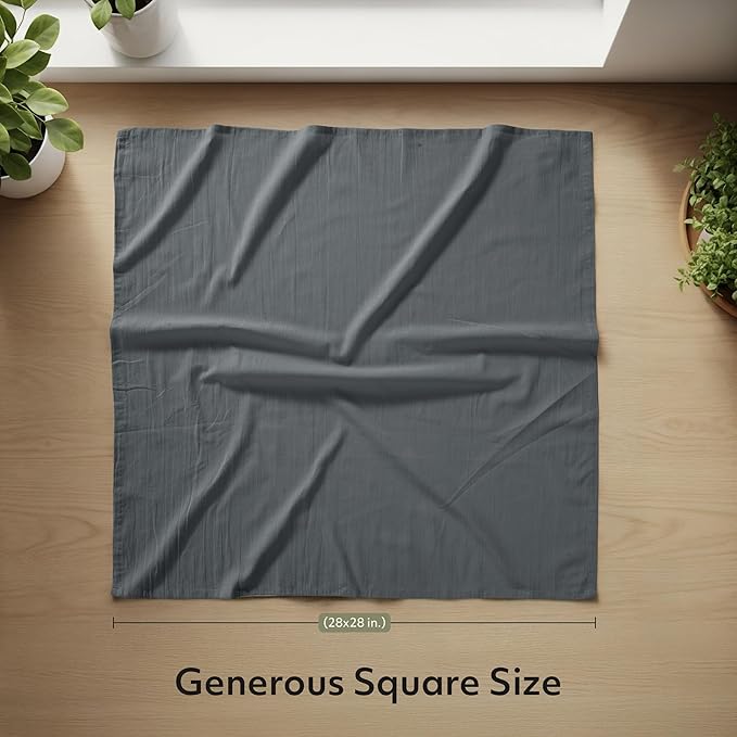 Utopia Kitchen Light Grey Flour Sack Towels 100% Cotton Tea Towels - Image 2
