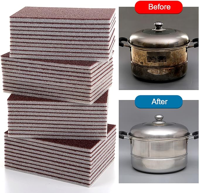 20pcs Nano Carborundum Sponge, Emery Sponge Brush Clean Eraser Scrub, Kitchen - Image 2