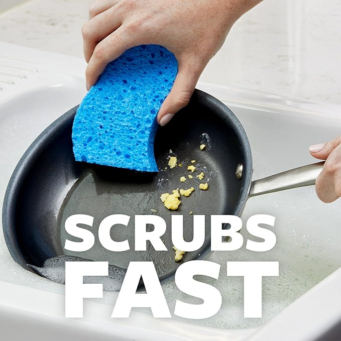 Scotch-Brite Scrub Dots Non-Scratch Scrub Sponge, Rinses Clean, - Image 5