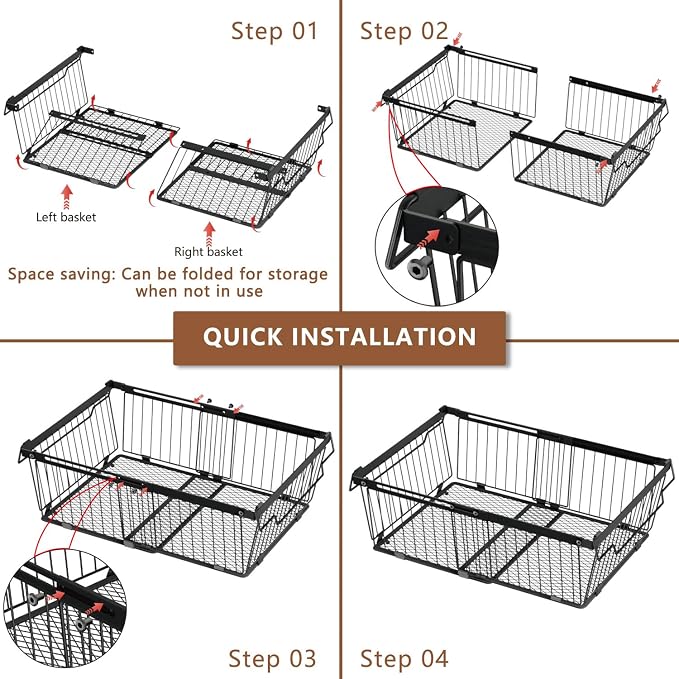 Large Freezer Organizer Bins，Upgraded Bottom Leak-Proof net，Fit 10 to 20 Cu Ft - Image 7