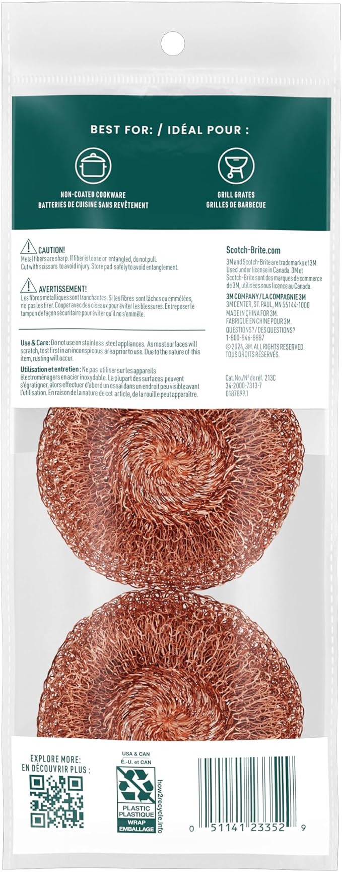 Scotch-Brite Copper Coated Scrubbers, Scouring Pads - Image 9
