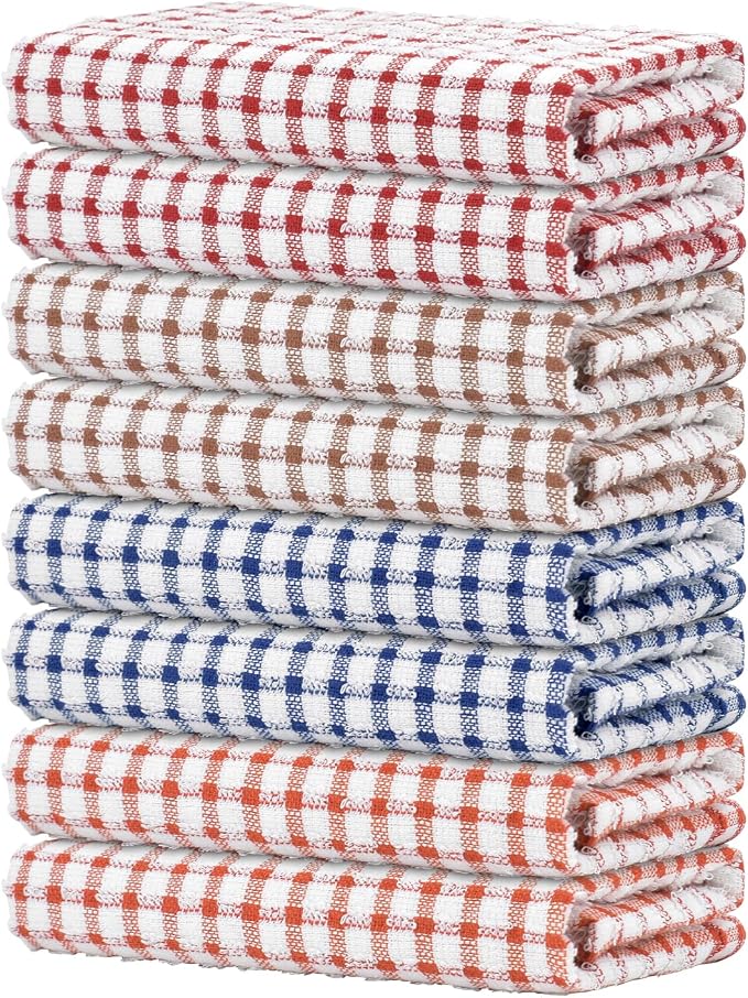 Nialnant 8 Pack Kitchen Towels, Dish Towels by Nialnant