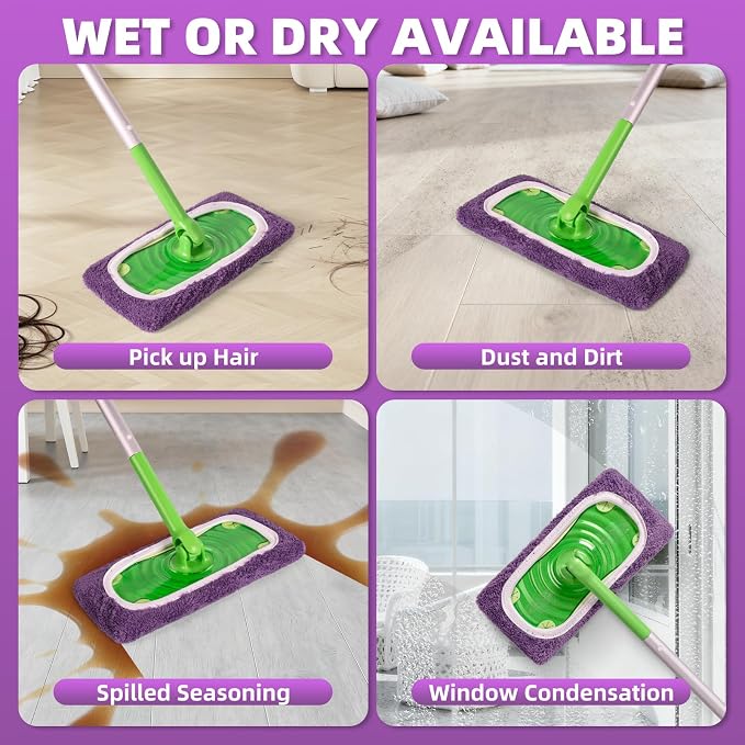 8 Pack Reusable Mop Pads Compatible - Image 6