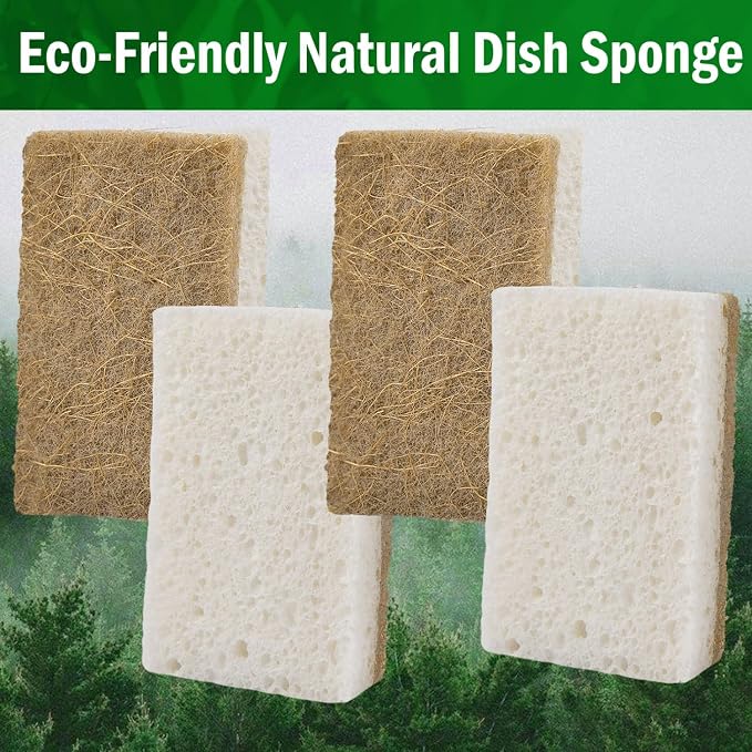 YoleShy Natural Sponges Kitchen Biodegradable Dish Sponge - Image 7