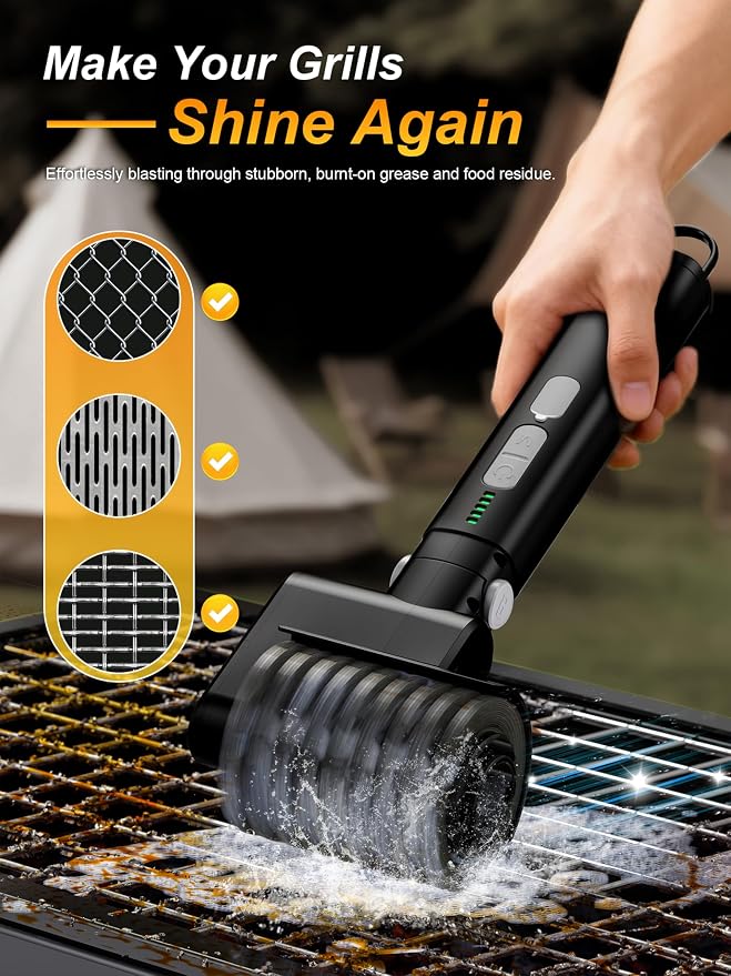 Electric Grill Brush, 3-Speed Power Control Grill Brush - Image 4